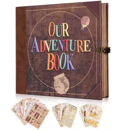 Our Adventure Book: 146 Page DIY Handmade Photo Album | Scrapbook Craft Album | Anniversary, Wedding, Mother's Day Gift