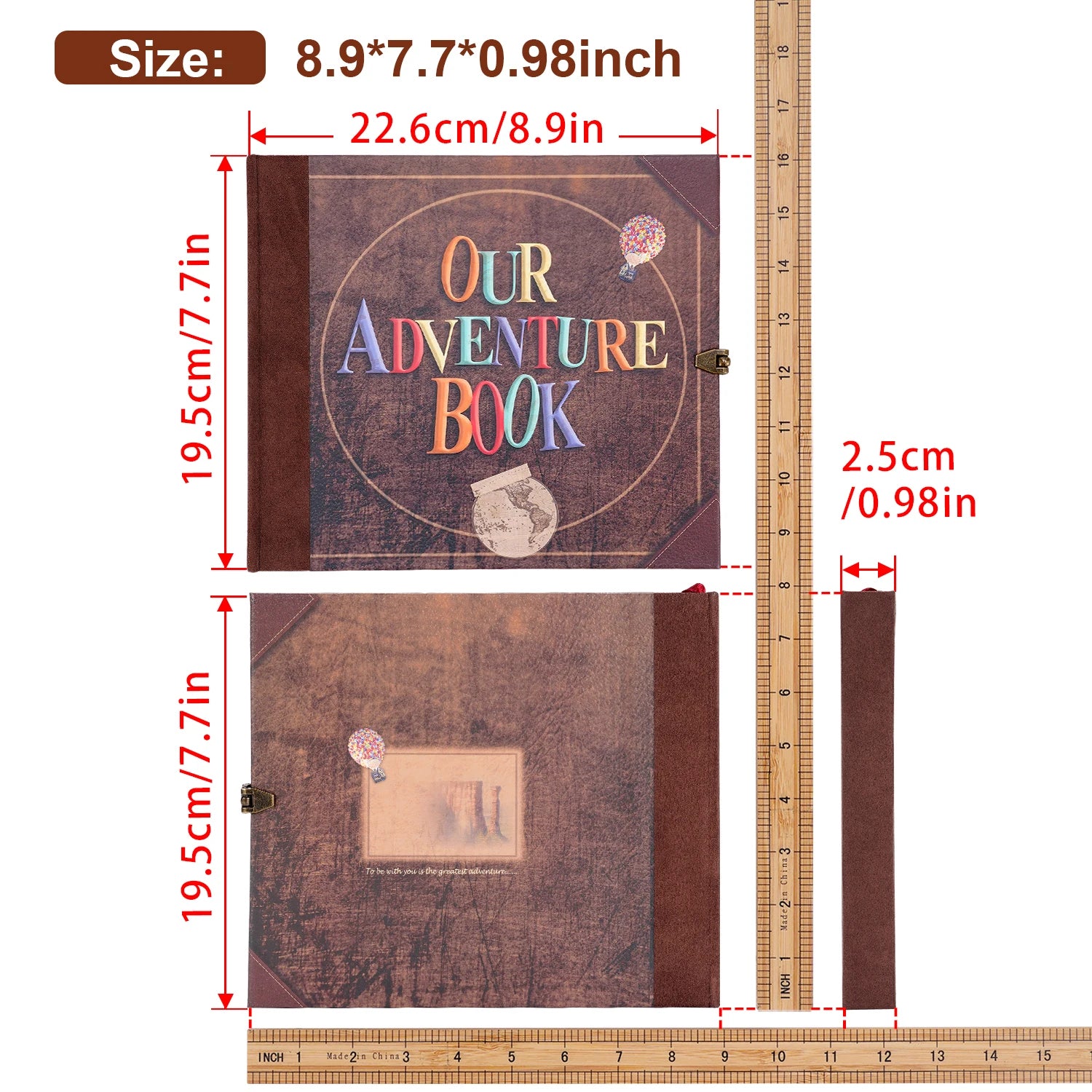 Our Adventure Book: 146 Page DIY Handmade Photo Album | Scrapbook Craft Album | Anniversary, Wedding, Mother's Day Gift
