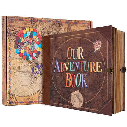 Our Adventure Book: 146 Page DIY Handmade Photo Album | Scrapbook Craft Album | Anniversary, Wedding, Mother's Day Gift